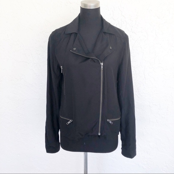 Nordstrom Black Trouve Lightweight Blazer Trendy Fashion Jacket Medium - Picture 1 of 7
